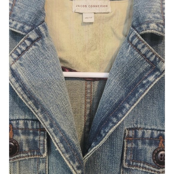 COPY - Rare Vintage Jacob Connexion Fitted Denim Jacket Size XS - Picture 3 of 3